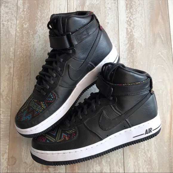 NWT Nike Air Force 1 QS Tribal Print black - Picture 6 of 8